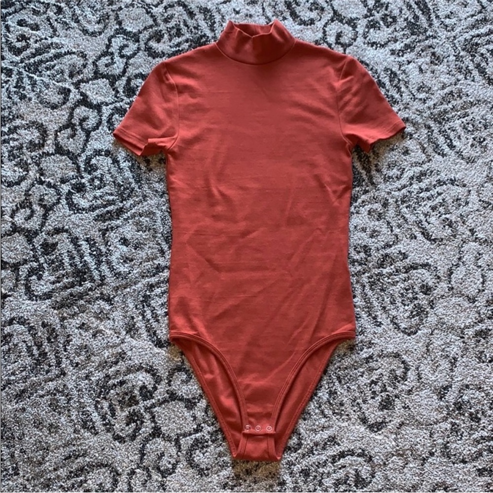 Mock neck bodysuit